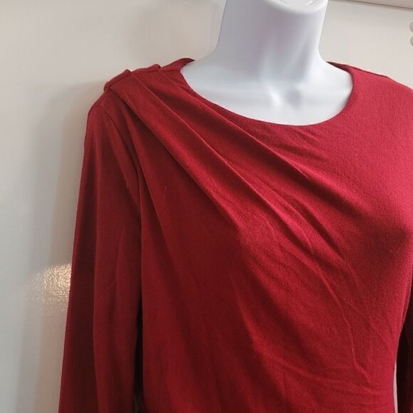 Banana republic cranberry rushed sheath pencil dress - Picture 4 of 7